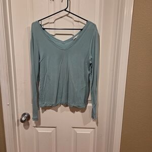 Banana Republic Seafoam Long Sleeve Top L